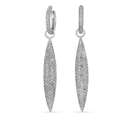 White Gold Diamond Earring