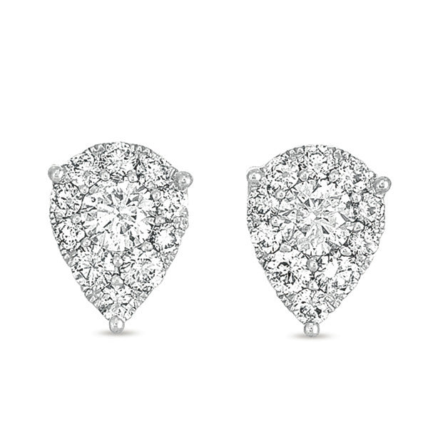 White Gold Diamond Earring