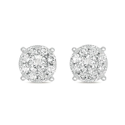 White Gold Diamond Earring