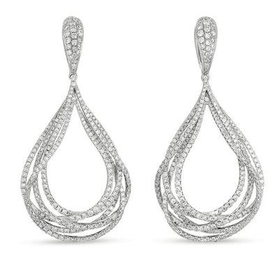 White Gold Diamond Earring