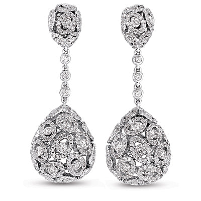 White Gold DIamond Earring