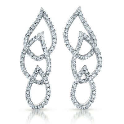 White Gold Diamond Earring