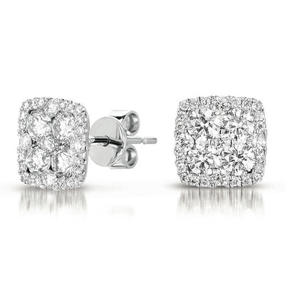 White Gold Diamond Earring