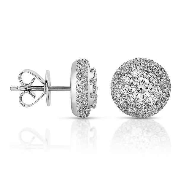 White Gold Diamond Earring