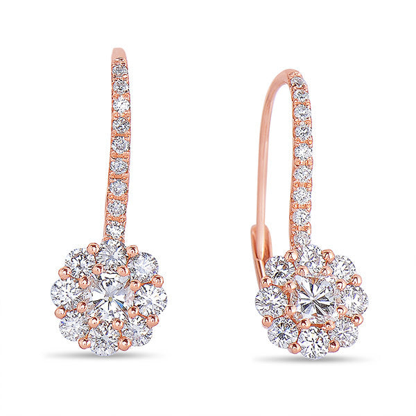 Rose Gold Diamond Earring