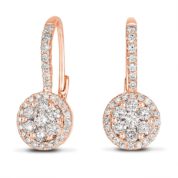 Rose Gold Diamond Earring