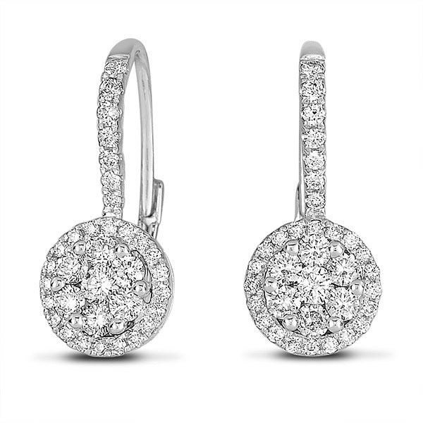 White Gold Diamond Earring