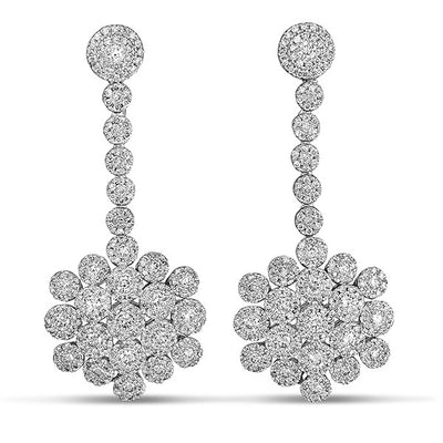 White Gold Diamond Earring