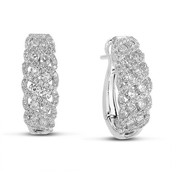 White Gold Diamond Earring