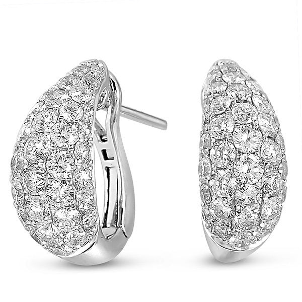 White Gold Diamond Earring