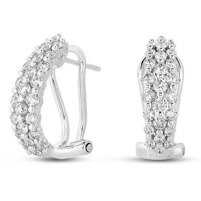 White Gold Diamond Earring