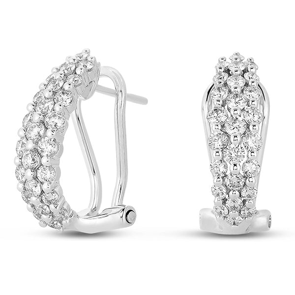 White Gold Diamond Earring