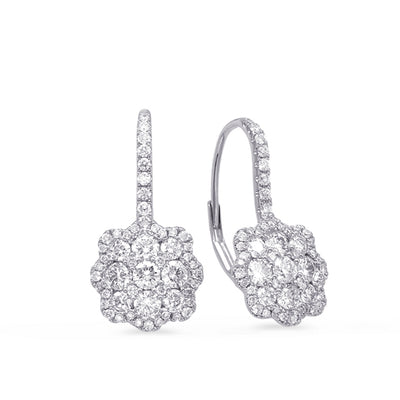 White Gold Diamond Earring