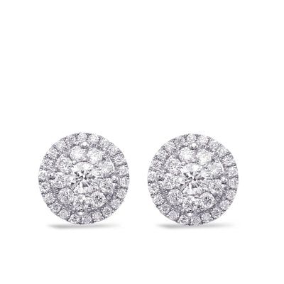 White Gold Diamond Earring