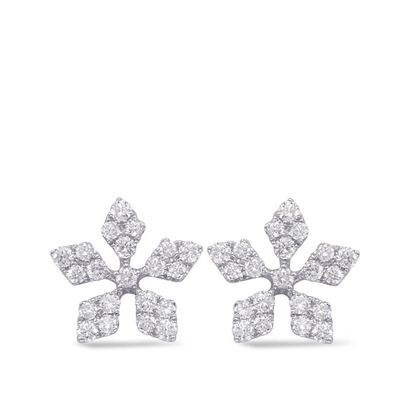 White Gold Diamond Earring