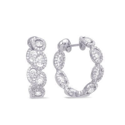 Diamond Hoop Earring