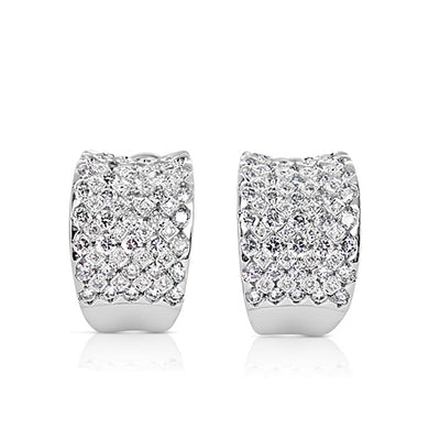 White Gold Diamond Earring