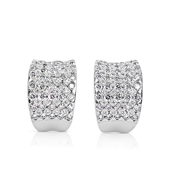 White Gold Diamond Earring