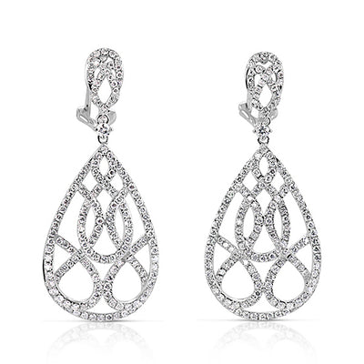 White Gold Diamond Earring