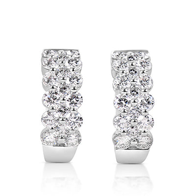 White Gold Diamond Earring