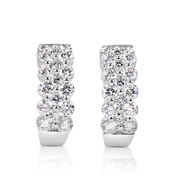 White Gold Diamond Earring