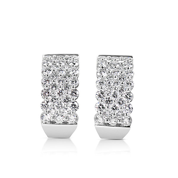 White Gold Diamond Earring