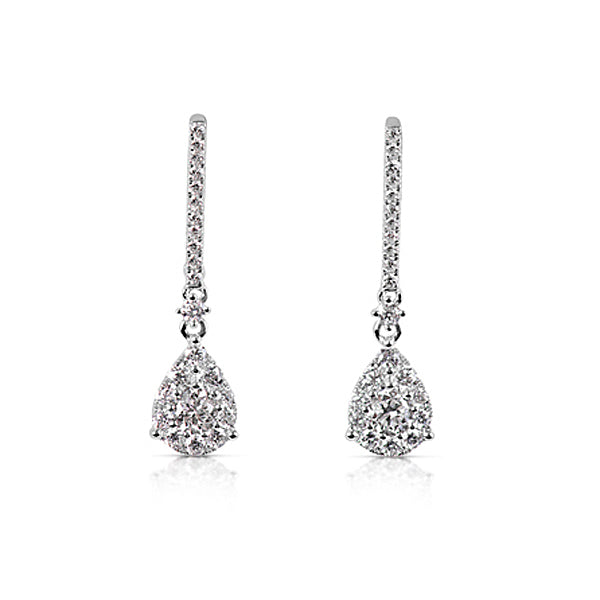 White Gold Diamond Earring