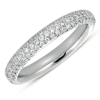 White Gold Pave Matching Band