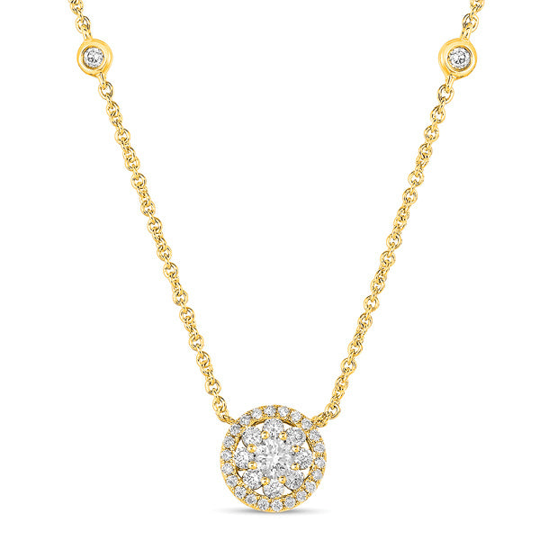 Yellow Gold Diamond Necklace