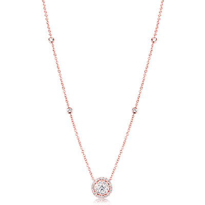 Rose Gold Diamond Necklace