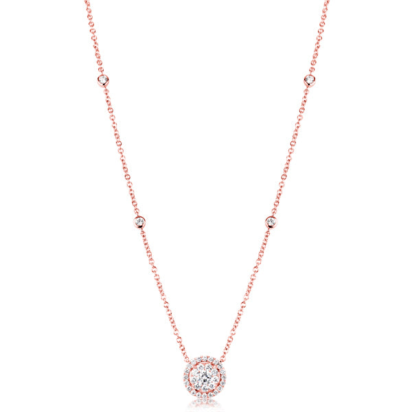 Rose Gold Diamond Necklace