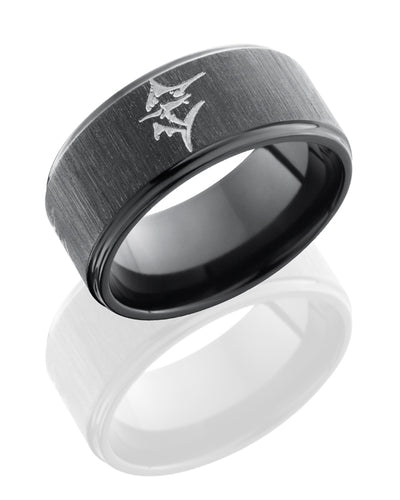 Z10FGE-MARLIN CROSS SATIN BLACK-POLISH