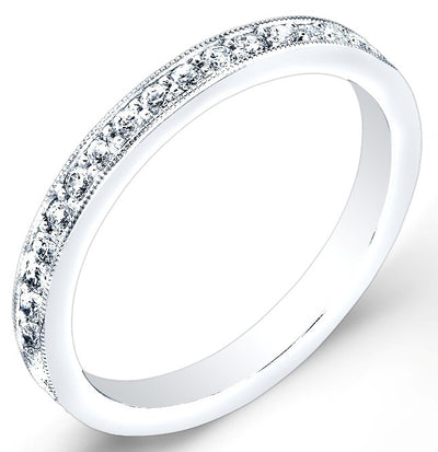 High Polished, Pave' Set Diamond Ring