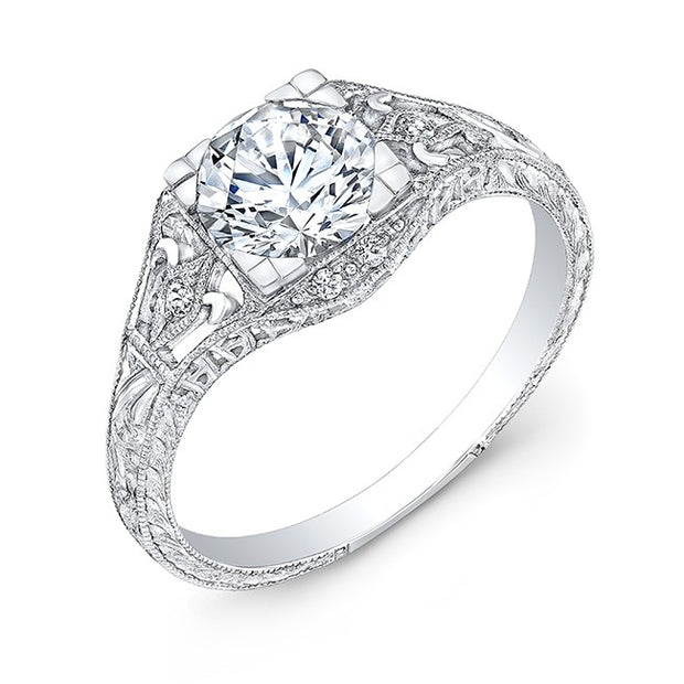 Petite Classic Diamond Engagement Ring