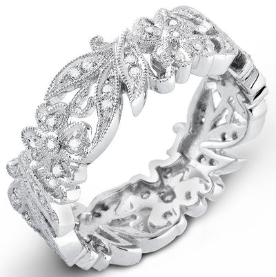 Pave' Set Diamond Ring