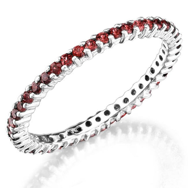 Petite Classic: Prong Set with an Eternity of Rubies