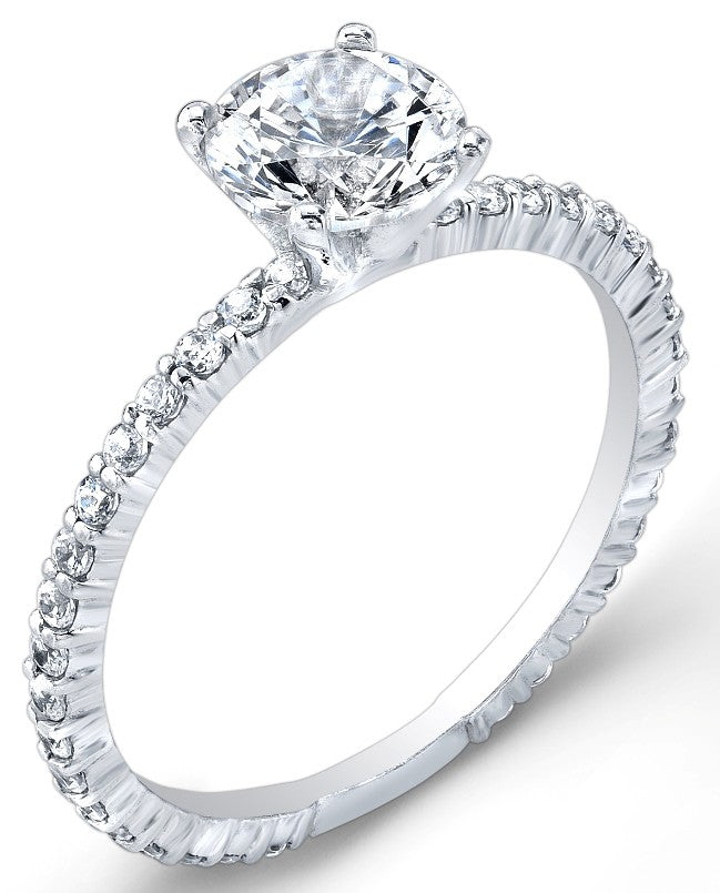 Petite Classic, Prong Set, Diamond Engagement Ring